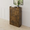 NicBex Shoe Cabinet with 2 Drawers Modern Freestanding Hidden Shoe Storage Cabinet with 3 Flip Drawers for Entryway,Hallway - 4 of 4