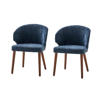 Ester Mid-century Modern Upholstered Dining Chair,Set of 2 | ARTFUL LIVING DESIGN