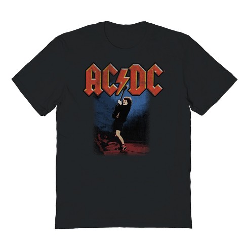 Acdc Men's 77 Vintage Tour Frt Short Sleeve Graphic Cotton T-shirt ...