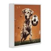 Stupell Industries Dog Playing Soccer Black Framed Giclee Art - 3 of 4