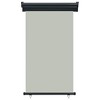 vidaXL Balcony Side Awning Grey Steel 41.3 x 98.4 in Adjustable Armrests - 2 of 4