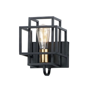 Maxim Lighting Liner 1 - Light Wall Light in  Black/Satin Brass - 1 of 4