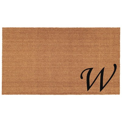 Calloway Mills 153622436W Urban Chic Monogram Doormat 24 In. x 36 In. (Letter W)
