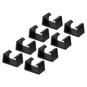 Unique Bargains Outdoor Patio Sofa Fixed Connection Chair Fasteners Furniture Clip Black - 1 of 4