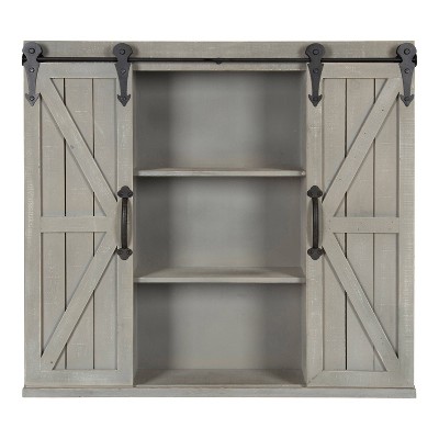 Barn door outlet tall cabinet