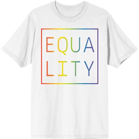 equality t shirt rainbow