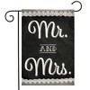 Briarwood Lane Mr. & Mrs. Wedding Burlap Garden Flag Wedding Day Celebration 18" x 12.5" - 2 of 4