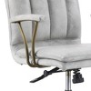 TiramisuBest Vintage White Leather Swivel & Lift Office Chair, Ergonomic, 5 - Star Base - 4 of 4