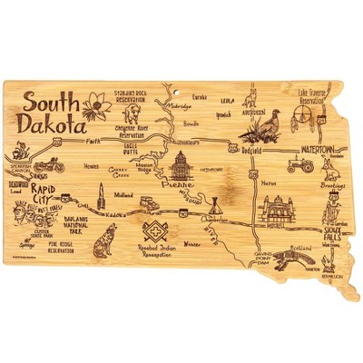 Totally Bamboo Destination South Dakota Serving and Cutting Board