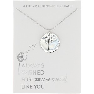 Pavilion Gift Company - Someone Special - 16.5"-18.5" Engraved Rhodium Plated  Necklace - Necklaces - 1 of 4