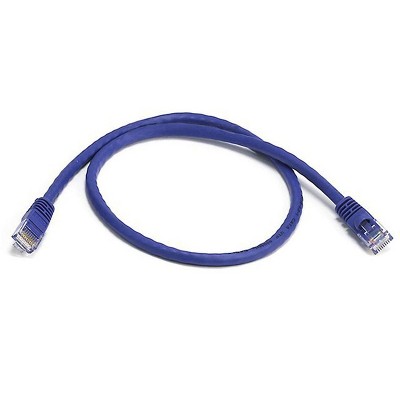 Monoprice Cat6 Ethernet Patch Cable - 2 Feet - Purple | Network Internet Cord - RJ45, Stranded, 550Mhz, UTP, Pure Bare Copper Wire, 24AWG