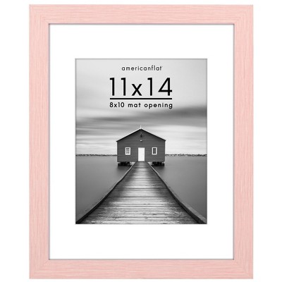 Americanflat Wide Molding Picture Frame with Mat