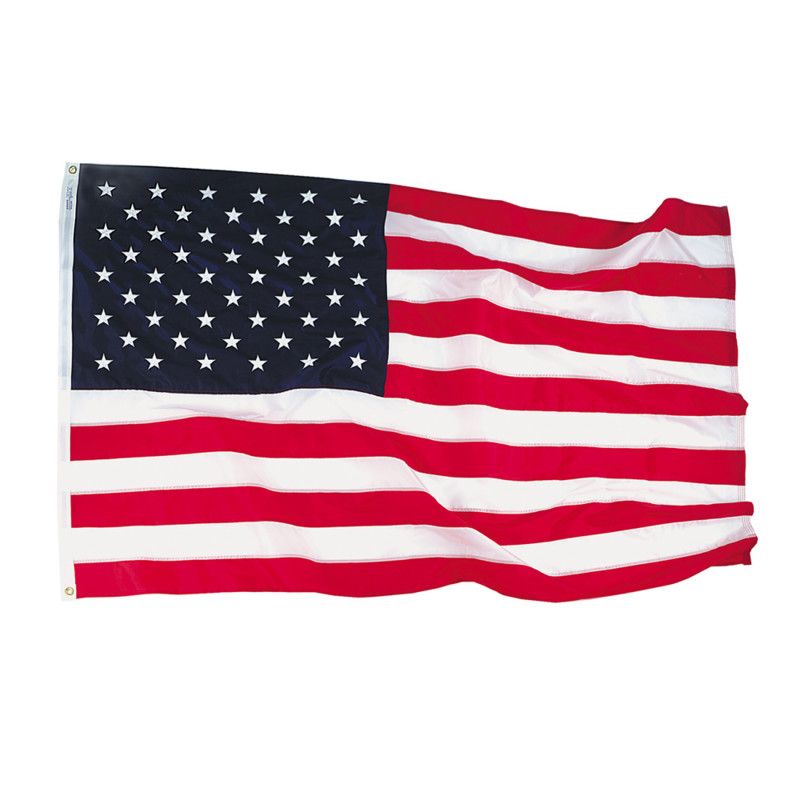 Nyl-Glo® Colorfast Outdoor U.S. Flags, 4' x 6', 1 of 2