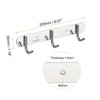 Unique Bargains 304 Stainless Steel Polished Wall Mounted Durable Coat Hooks 2 Pcs - 2 of 3