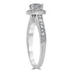 Pompeii3 3/4ct Vintage Halo Diamond Engagement Ring 14K White Gold - 3 of 4