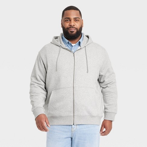 Gray Zip Up Hoodies