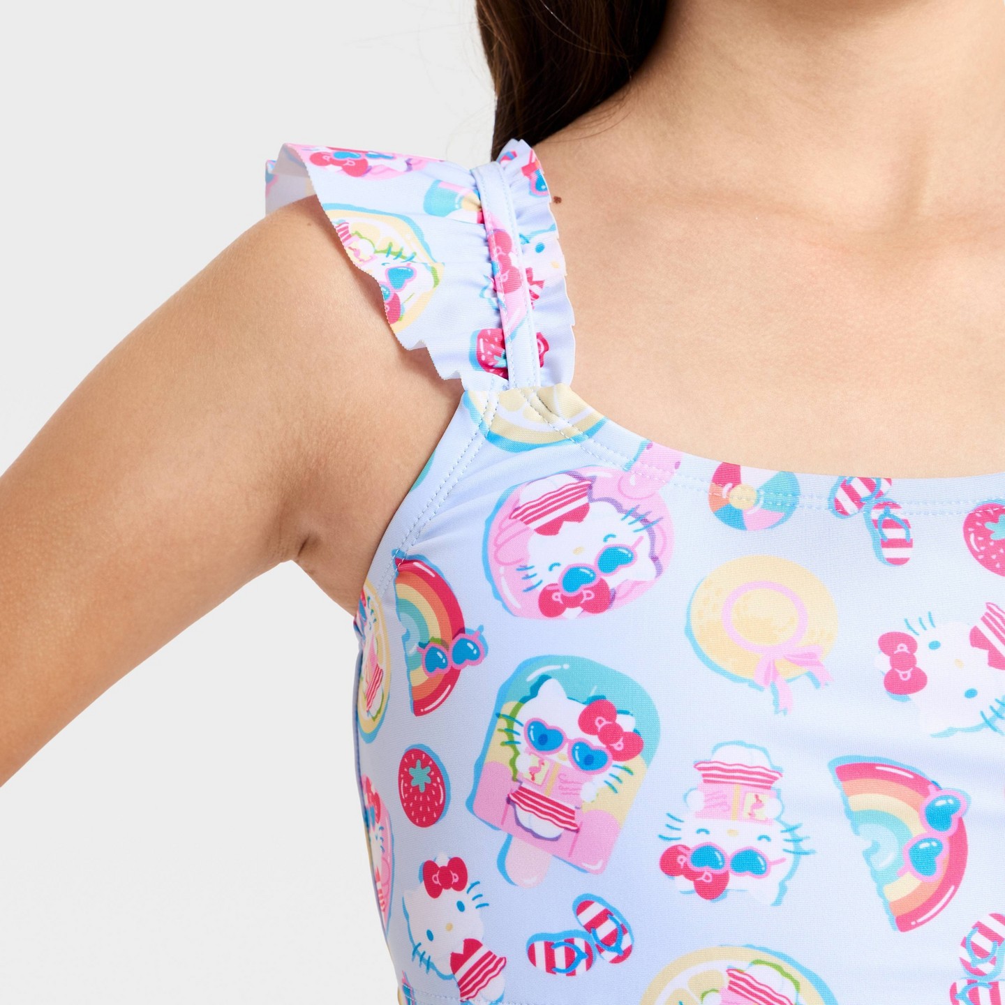 Hello Kitty Girls' Bikini Set - Light Blue, цвет: Светлый синий — фото 3