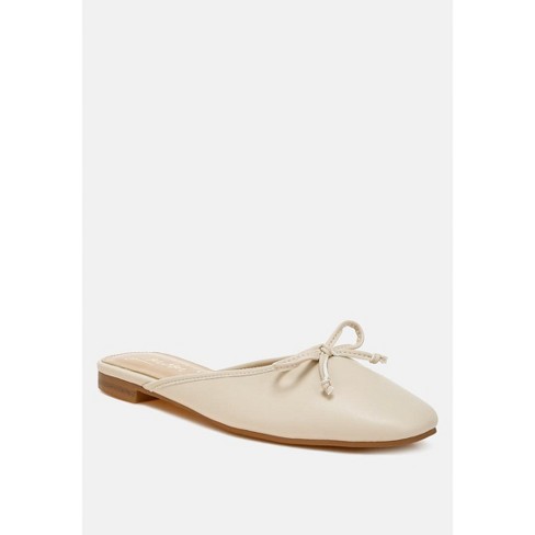 London Rag Womens Eras Bow Slip on Flat Mules 10 Target