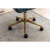 Lyngins Teddy Adjustable Swivel Home Office Desk Chairs with Gold Metal Legs  and Universal Wheels for Work Study - 4 of 4