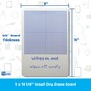 Flipside Products 0.25" Graph Dry Erase Board, 11" x 16", Pack of 3 - 4 of 4