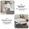 Rocking Chair for Nursery with Adjustable Backrest, Footrest, Modern Upholstered Plush Seating, High Backrest, Side Pocket, Glider Recliner Chair - 4 of 4