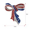 Anna-Kaci Crystal Rhinestone 4th of July American USA Flag Patriotic Pin Brooch - 2 of 4