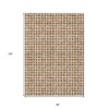 Orange Beige And Copper Geometric Washable Indoor Outdoor Area Rug - 3 of 4