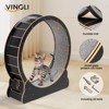 VINGLI Cat Exercise Wheel, Large Cat Wheel Exerciser for Indoor Cats, Silent Kitten Running Wheel with Safety Lock, Black - 4 of 4