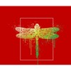 Natural World Paint Splatter Dragonfly Crew Neck Short Sleeve Adult T-shirt - 2 of 2