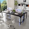 Aheaplus 78.8'' W Rectangle Computer Desk with Power Outlet - 3 of 4