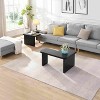 Airsurfer 47.24*23.62 and 35.43*31.49 inch Rectangle Wood Detachable Coffee Table,Single L Shape Farmhouse Coffee Table for Dining Room,Garden - 2 of 4