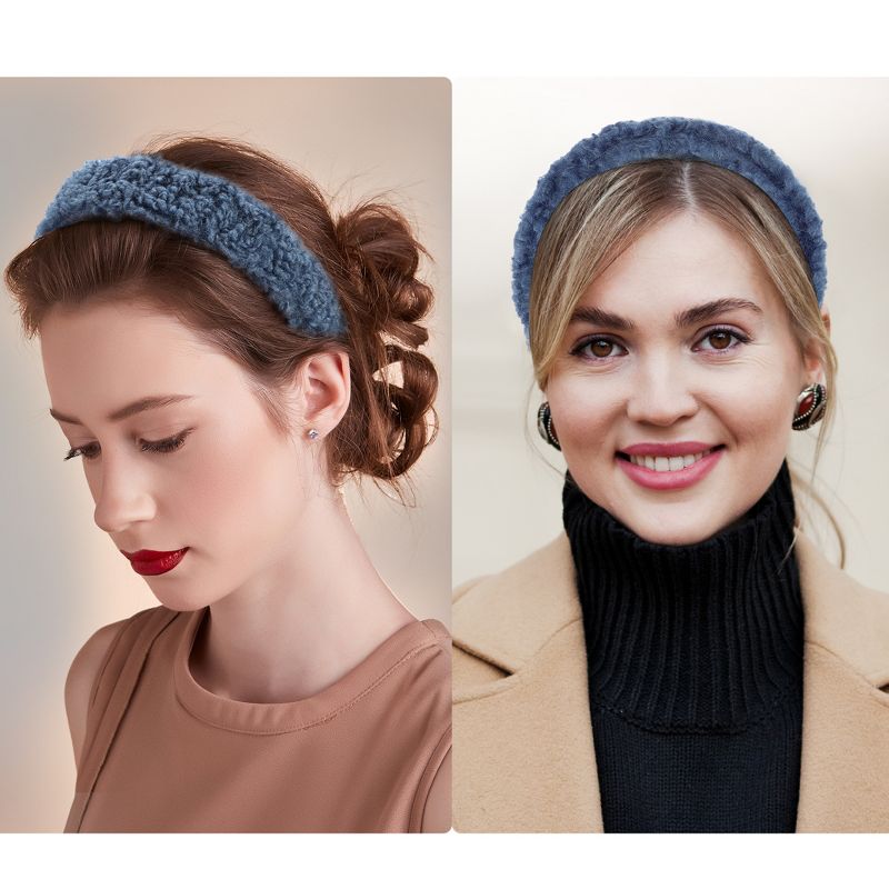 Unique Bargains Women's Fluffy Soft Lambswool Headband 1 Pc, 2 of 8