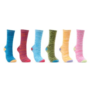 Mio Marino Women's Dress Crew Socks 6 Pack - 1 of 4