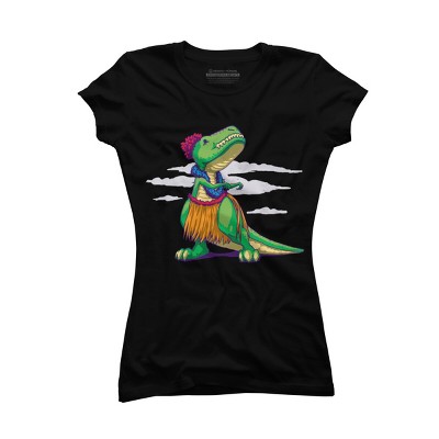 Junior's Design By Humans Hula Rex By paxdomino T-Shirt