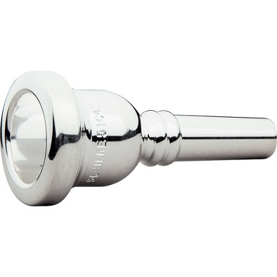 Schilke Standard Large Shank Trombone Mouthpiece in Silver Level 2 44E4, Silver 194744749018