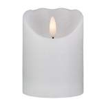 Northlight 4" LED White Flameless Battery Operated Wax Candle