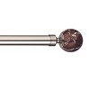 Linen Avenue Brown Marble Single and Double Window Curtain Rod Set - 2 of 4