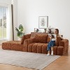 Dolonm Chenier L-shaped Combination Sofa with Side Lounge Chair,Compression Boneless Sofa,No Assembly Required,for Living Room,Bedroom - 2 of 4