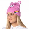 Care Bears Embroidered Face and Belly Badges Cuff Knit Beanie - 3 of 4
