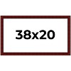 PosterPalooza | Weathered Red Picture Frame - UV Acrylic, Backing Board, Hanging Hardware Included - 2 of 4