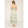 August Sky Women's Floral Adjustable Straps Ruffle Tiered Midi Dress - 2 of 4