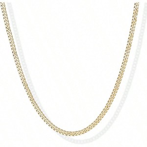 Curb Paperclip Box Sphere Snake Chain Necklace Smooth Lines and Intricate Structure - 1 of 4