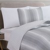 Great Bay Home Stripe Reversible Quilt Set With Shams - image 2 of 4