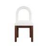 Meridian Furniture,Conrad Linen Textured Fabric Dining Chair - 3 of 4