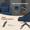 360° Swivel Accent Chair with Adjustable Rocking Function, Corduroy Upholstery & Metal Frame(Blue) - 2 of 4