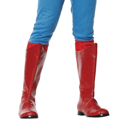 Halloween Adult Shazam Costume Boots Red Medium, Men's