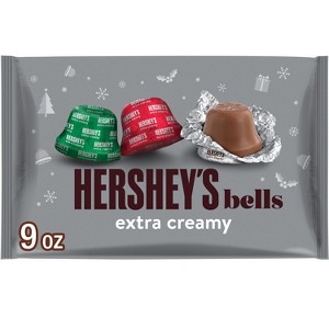 HERSHEY'S Christmas Milk Chocolate Bells Candy Bag - 9oz - 1 of 4