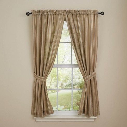 Park Designs Chester Stripe Panel Pair - Cream - image 1 of 3