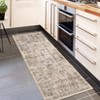 Washable Area Rug, Vintage Distressed Living Room Rug, Soft Foldable Accent Rug for Dining Room Bedroom - 2 of 4