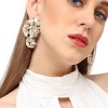 SOHI Women's Gold Textured Drop Earrings - 3 of 3